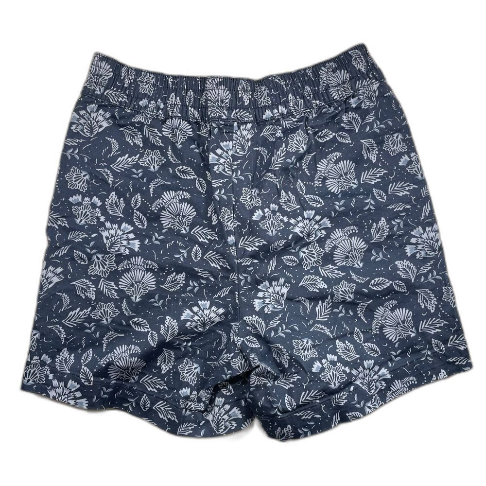 High Rise Stretchy Girlfriend Shorts Jacks W/ S Blue Floral Cotton Modal LN/NWOT - Picture 2 of 8